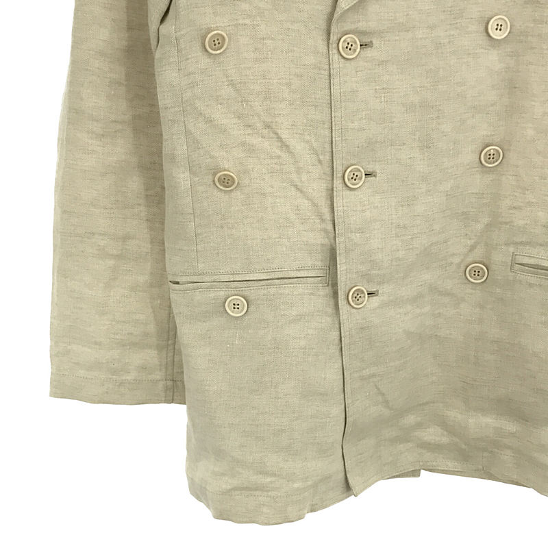 HED MAYNER / ヘドメイナー リネンオーバーサイズ ダブルブレストジャケット