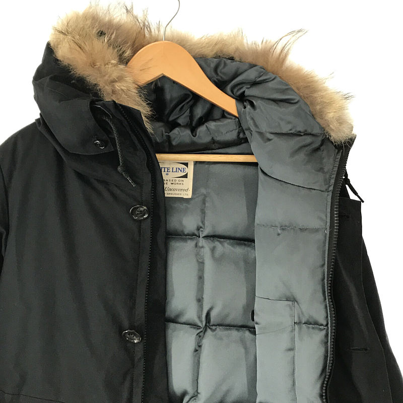 ファー付き レザー切替 ダウン ジャケット フーディー ファー付き レザー切替 ダウン ジャケット フーディー