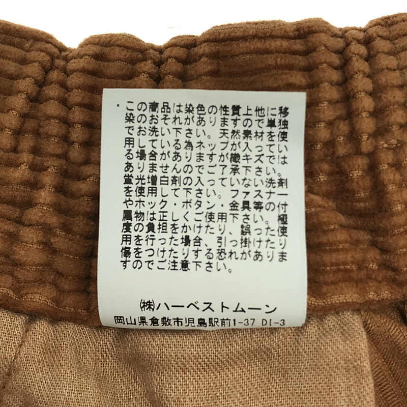 HARVESTY / ハーベスティ コーデュロイサーカスパンツ