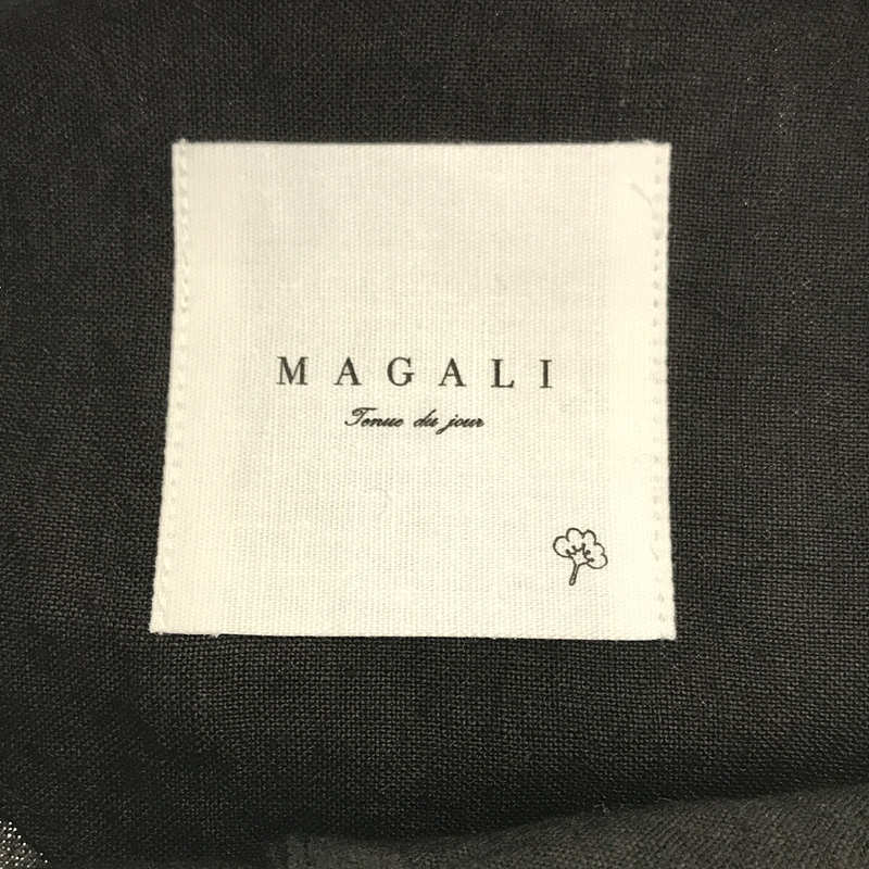 MAGALI / マガリ リネン100％ ブラッシュド ベルギーリネン カーディガン