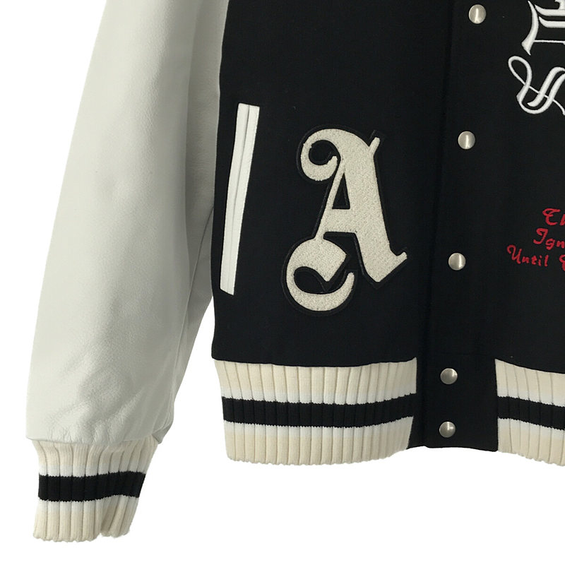 Palm Angels / パームエンジェルス Burning Head Varsity Jacket ヴァーシティジャケット スタジャン