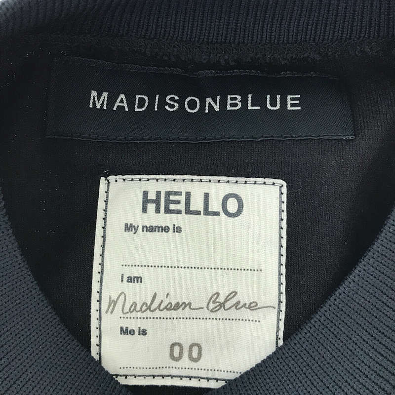 MADISON BLUE / マディソンブルー フロントロゴ ベロアプルオーバー スウェット