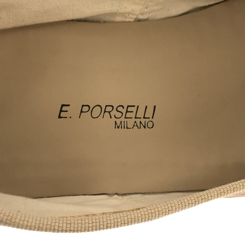 E.PORSELLI / ポルセリ CALF NORMAL VAMP BALLET  バレエシューズ