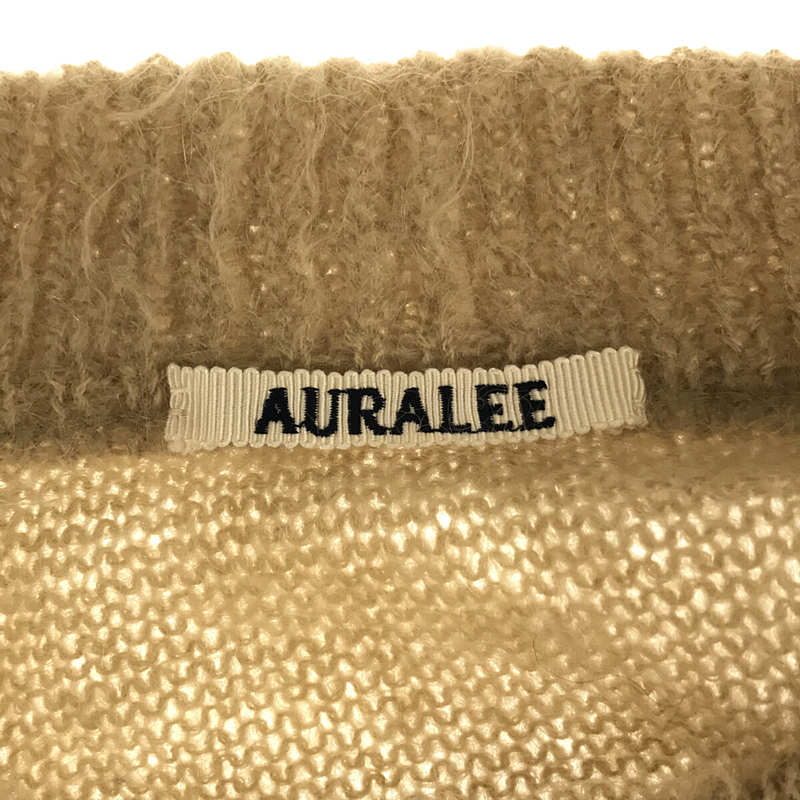 AURALEE / オーラリー BRUSHED SUPER KID MOHAIR KNIT V-NECK P/O モヘヤニット セーター
