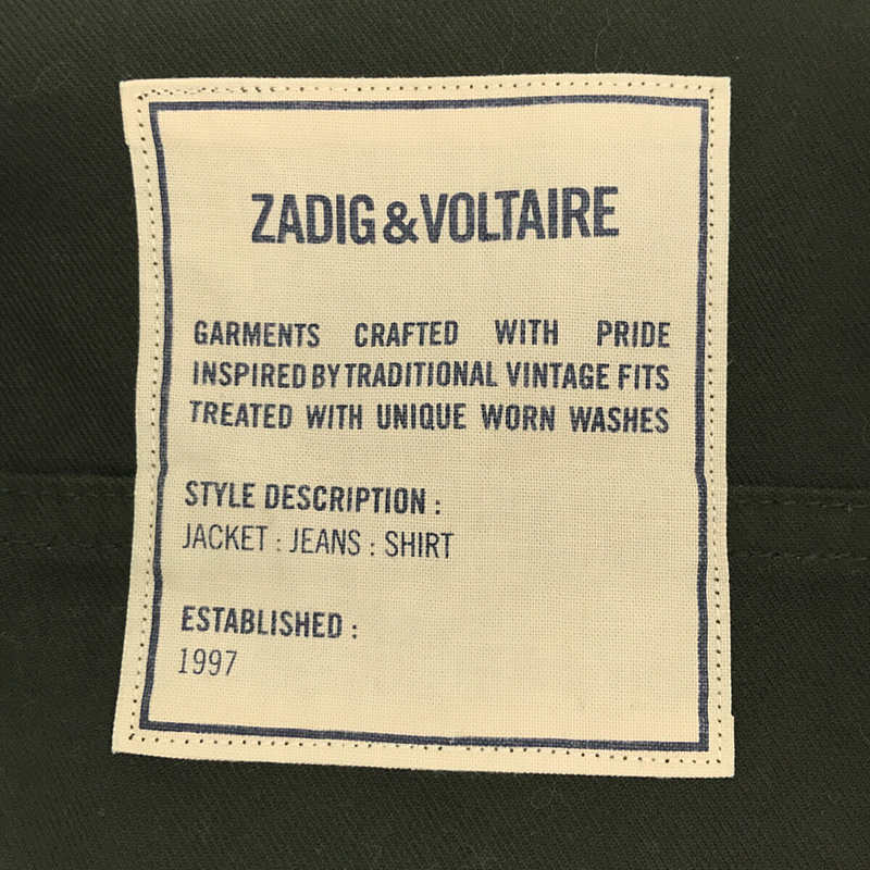 ZADIG&VOLTAIRE / ザディグ エ ヴォルテール TACKL COTON MILITAIRE BLOUSON コットン ブルゾン ジャケット