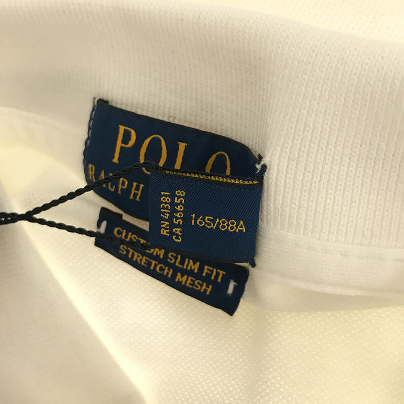 POLO RALPH LAUREN / ポロラルフローレン トリコロールライン ポニー ワンポイント刺繡ロゴ 鹿の子 ポロシャツ