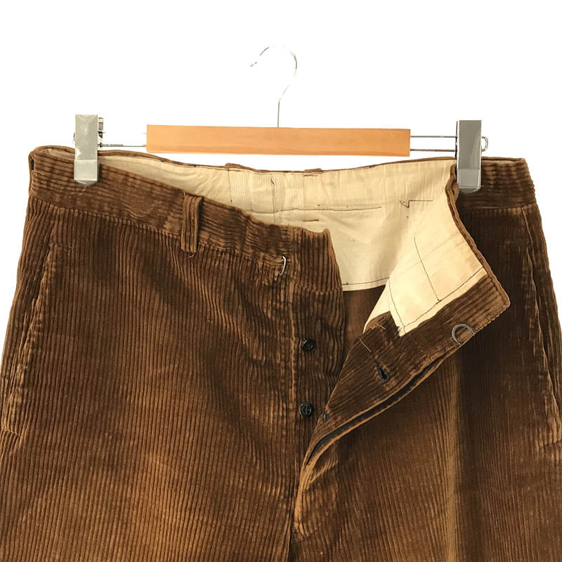 VINTAGE / ヴィンテージ 古着 French Corduroy Pants フレンチワーク 太畝 コーデュロイ ワイド パンツ