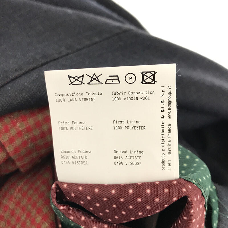 その他 イタリア製 シングルブレスト テーラードジャケット