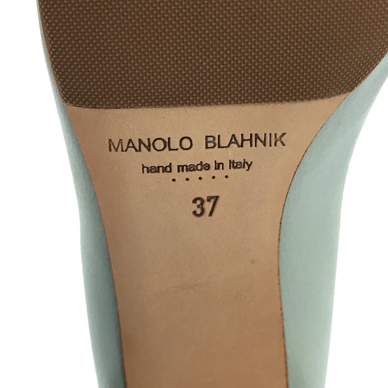 MANOLO BLAHNIK / マノロブラニク HANGISIFT ハンギシ ビジュー装飾 フラットパンプス