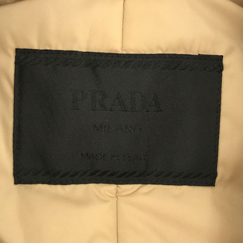 PRADA / プラダ ベルト付き 中綿入り ロングトレンチコート