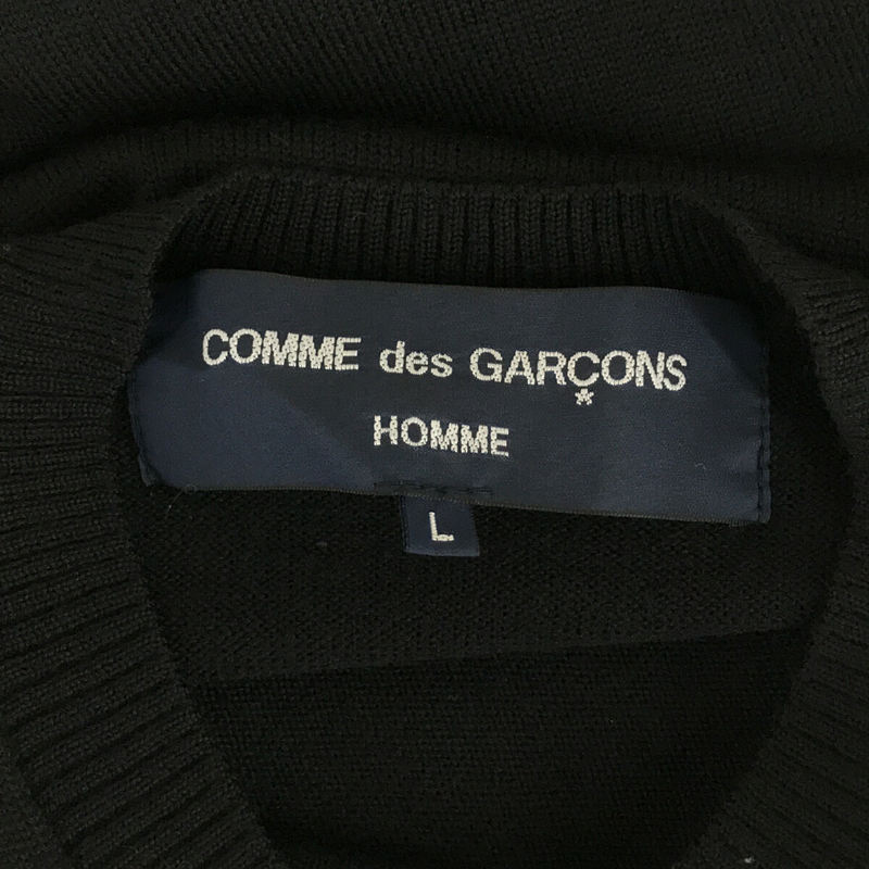 COMME des GARCONS HOMME / コムデギャルソンオム 袖アーガイル切替 Vネックニット セーター