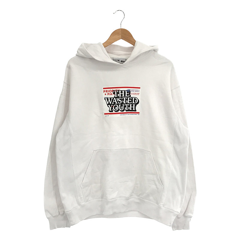 × Wasted Youth Priority Label Hoodie ウエステッドユース コラボ プルオーバー パーカーBlackEyePatch  / ブラックアイパッチ