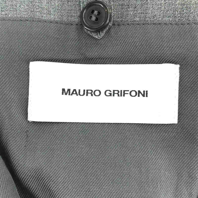 MAURO GRIFONI / マウログリフォーニ ベルト付き ウール ロング トレンチ コート