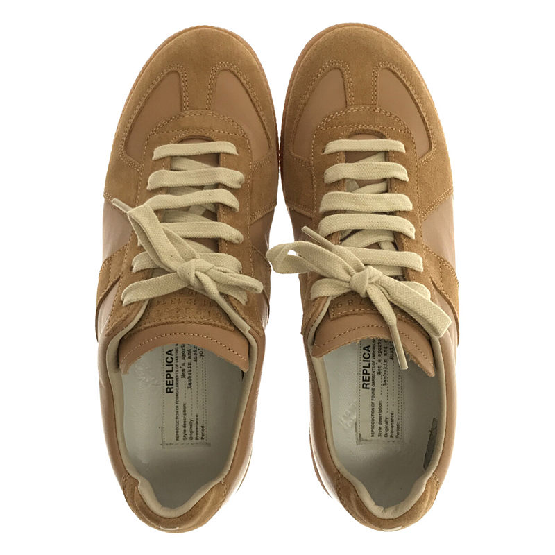 Maison Margiela ㉒ Replica Sneakers GERMAN TRAINER レザー シューズ  保存袋有 brown