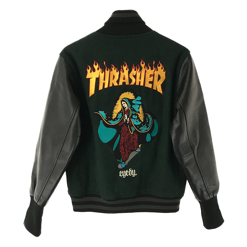 × THRASHER スラッシャー コラボ マリア 刺繍 中綿 スタジャンその他