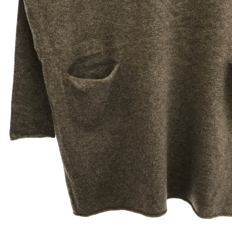 evam eva / エヴァムエヴァ ダブルポケット ウール プルオーバー ニット セーター