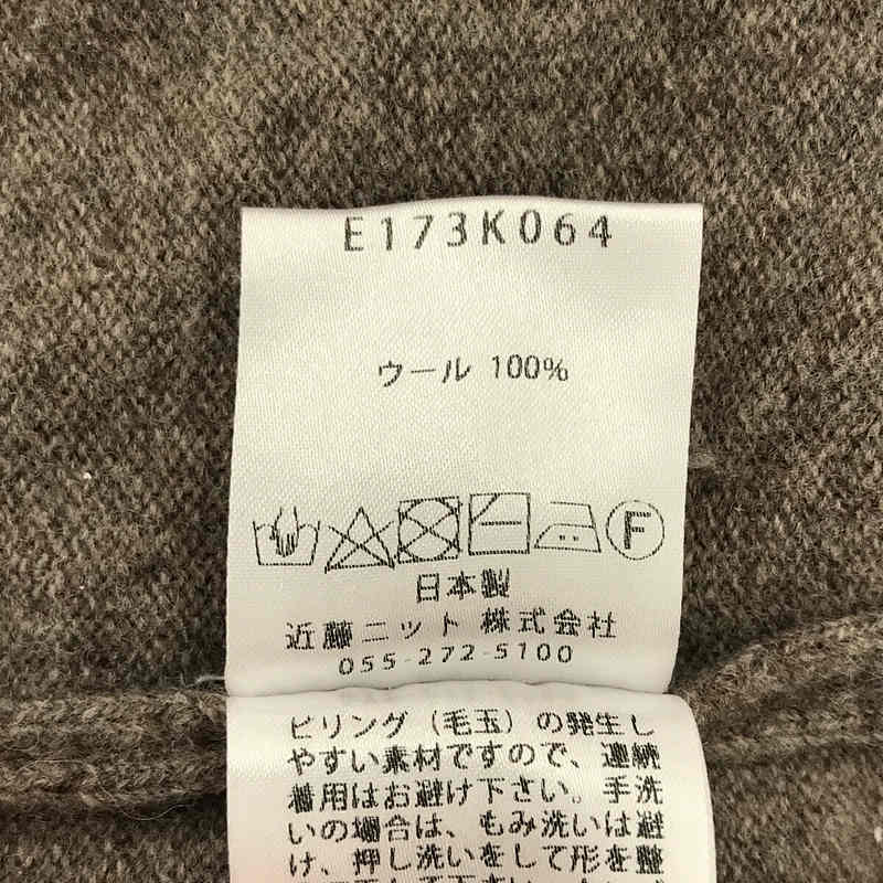 evam eva / エヴァムエヴァ ダブルポケット ウール プルオーバー ニット セーター