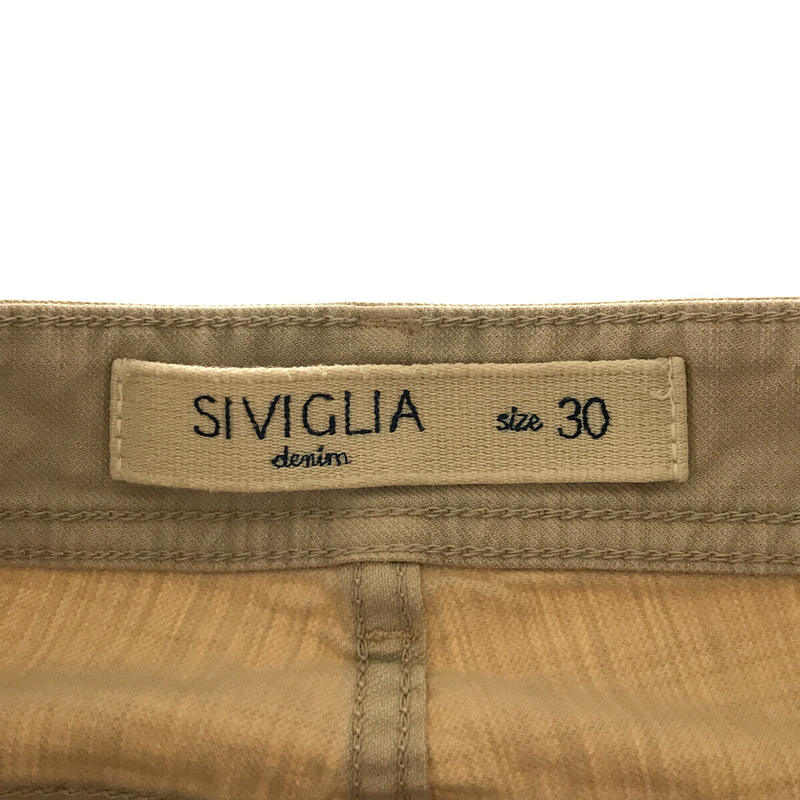 SIVIGLIA / シビリア イタリア製 コットン ストレッチ 6ポケット 切替 デニム パンツ