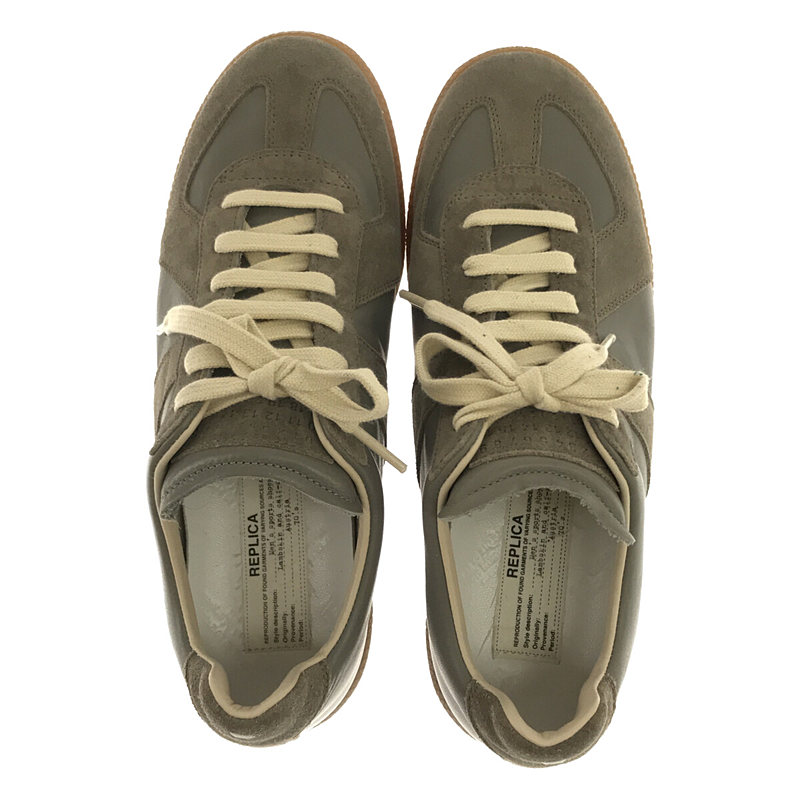 Maison Margiela ㉒ Replica Sneakers GERMAN TRAINER レザー シューズ  保存袋有 khaki