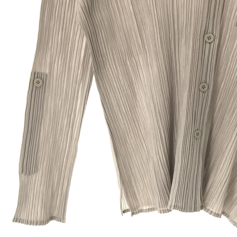 PLEATS PLEASE ISSEY MIYAKE / プリーツプリーズイッセイミヤケ プリーツ オープンカラー シャツ gray