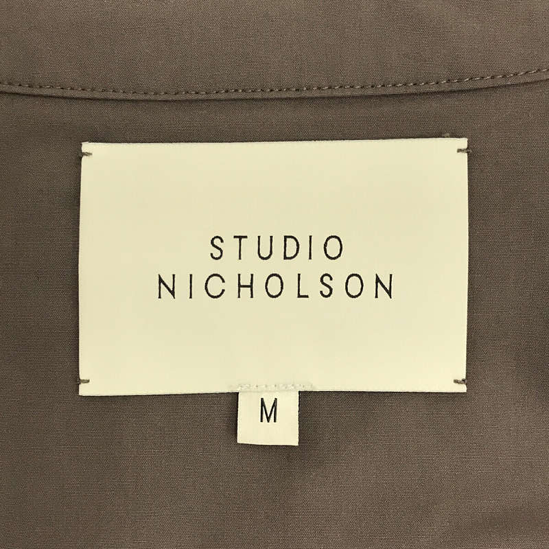 Studio Nicholson / スタジオ ニコルソン Powder Cotton Overlap Shirt シャツジャケット