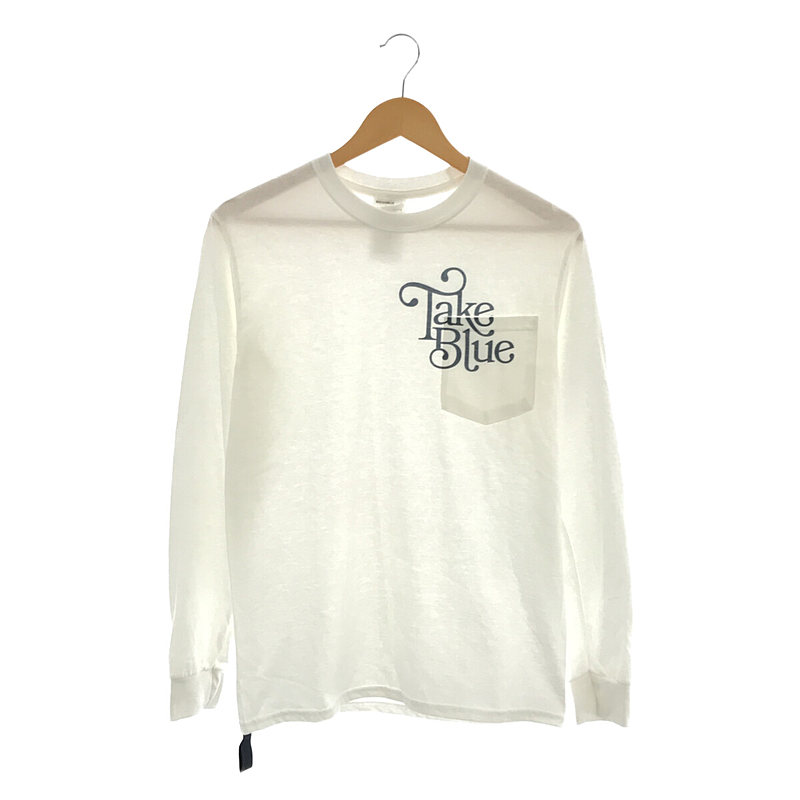 TYPOGRAPHY TEE TAKEBLUE ポケットロゴ クルーネック カットソー TYPOGRAPHY TEE TAKEBLUE ポケットロゴ クルーネック カットソー
