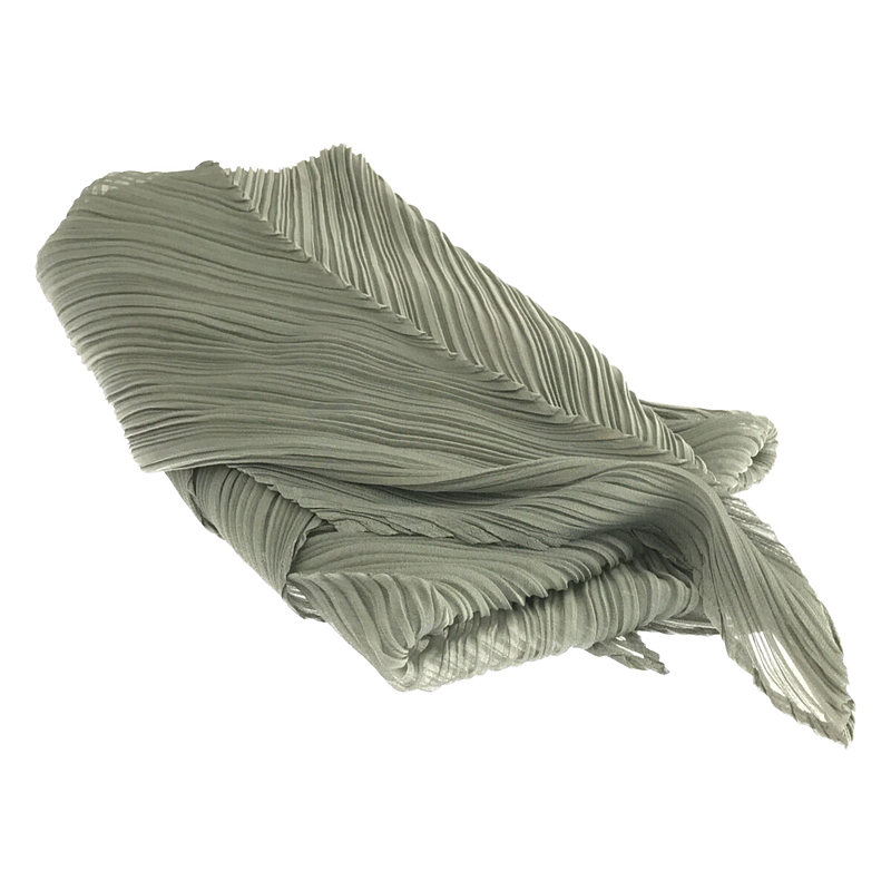 PLEATS PLEASE ISSEY MIYAKE / プリーツプリーズイッセイミヤケ 変形 プリーツ ストール スカーフ gray