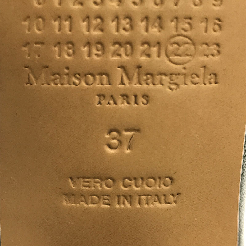 【新品】  Maison Margiela / メゾンマルジェラ | ㉒ Tabi タビ レザー ショートブーツ ブーティ 足袋 保存袋有 | 37 | グリーン | レディース