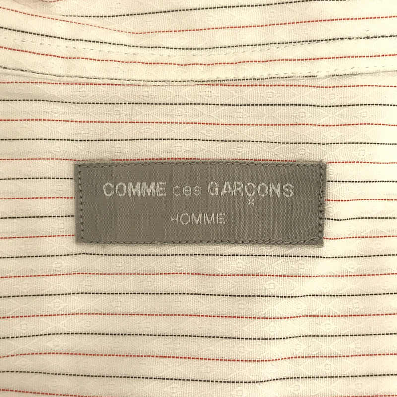 COMME des GARCONS HOMME / コムデギャルソンオム 1990s ヴィンテージ ストライプ ジャガード オープンカラーシャツ