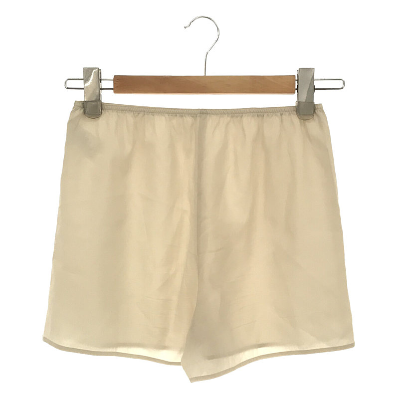 ENFOLD / エンフォルド Washed タイプライター センター プレス egg PANTS ペチパンツ付き