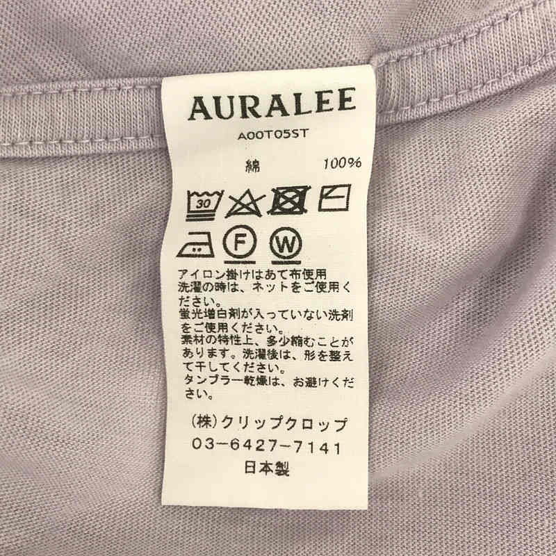 AURALEE / オーラリー SEAMLESS CREW NECK BIG TEE コットン シームレス クルーネック ビッグ Tシャツ 丸胴
