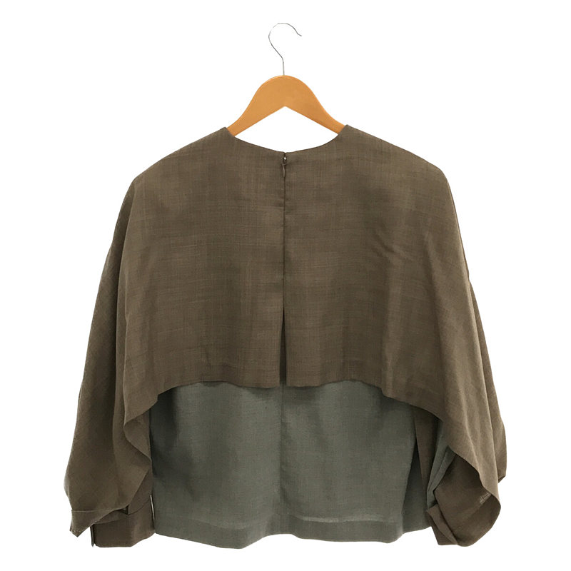 Shoulder style tops ギャザー スリーブ ショルダー スタイル トップス