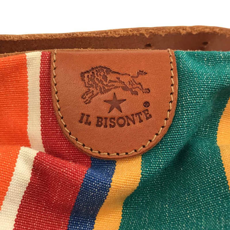 IL BISONTE / イルビゾンテ マルチストライプ キャンディ ハンドバッグ