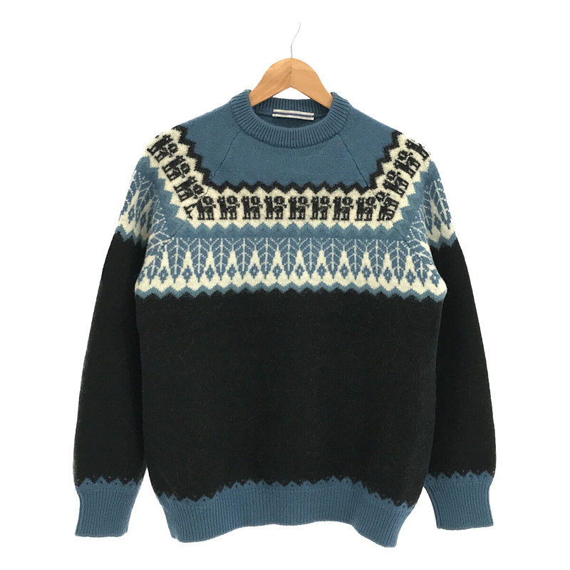 Alpaca Inca Sweater アルパカ混 ウール ノルディック柄 ニット