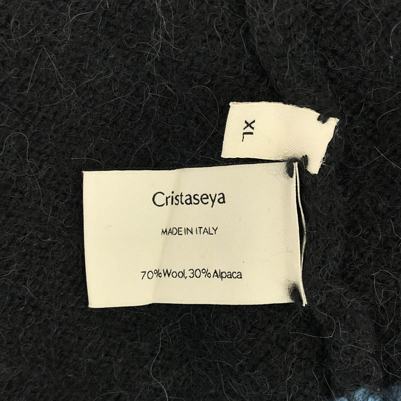 Cristaseya / クリスタセヤ Alpaca Inca Sweater アルパカ混 ウール ノルディック柄 ニット セーター