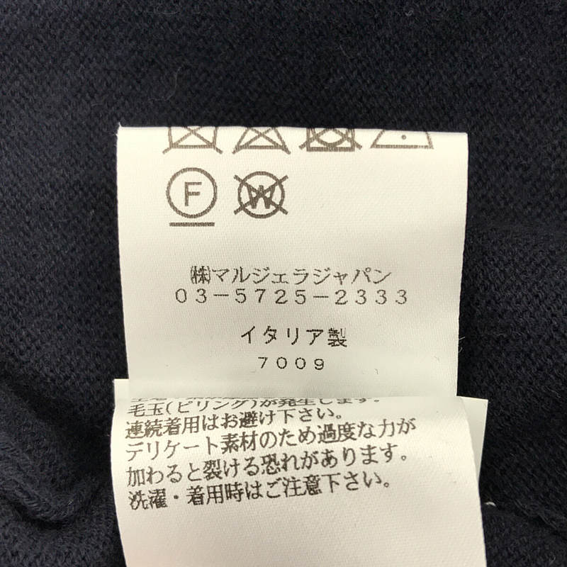 Maison Margiela / メゾンマルジェラ コットン ウール カットアウト クルーネック ハイゲージ ニット セーター