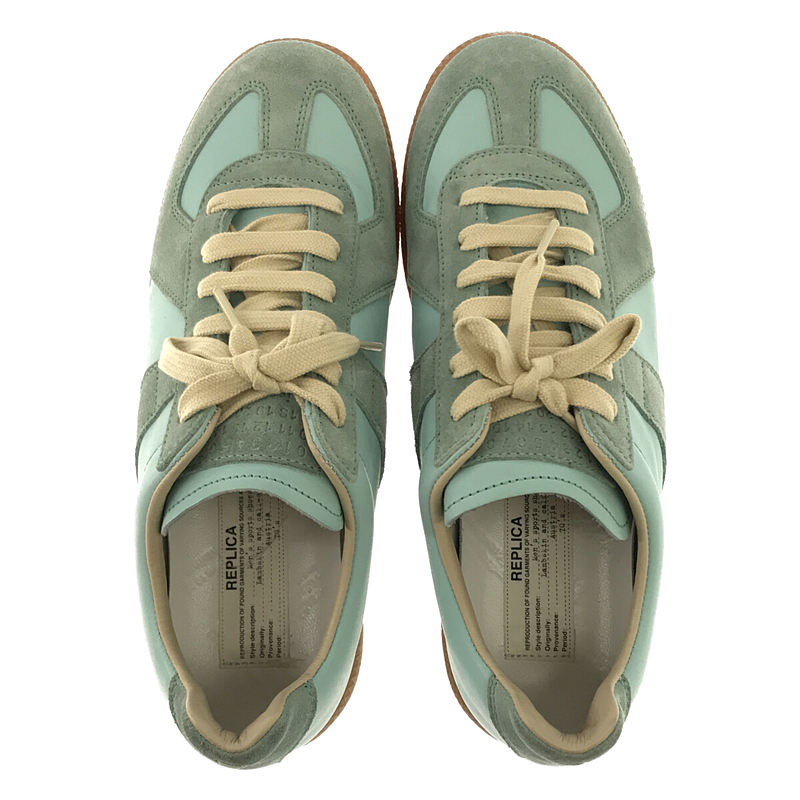 Maison Margiela ㉒ Replica Sneakers GERMAN TRAINER レザー シューズ  保存袋有 blue