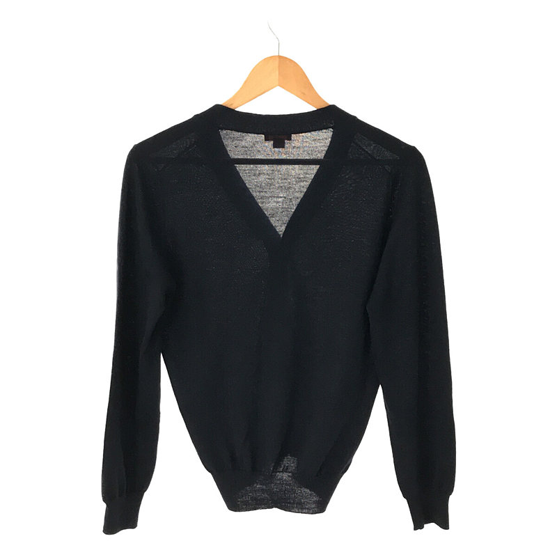 ALTEA / アルテア イタリア製 SLIM FIT スリム フィット ウール ハイゲージ Vネック カーディガン