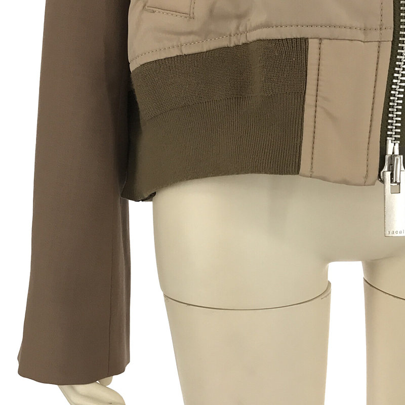 sacai / サカイ Nylon Twill Mix Jacket 異素材 切替 ナイロンツイル ミックス ジャケット  ブルゾン