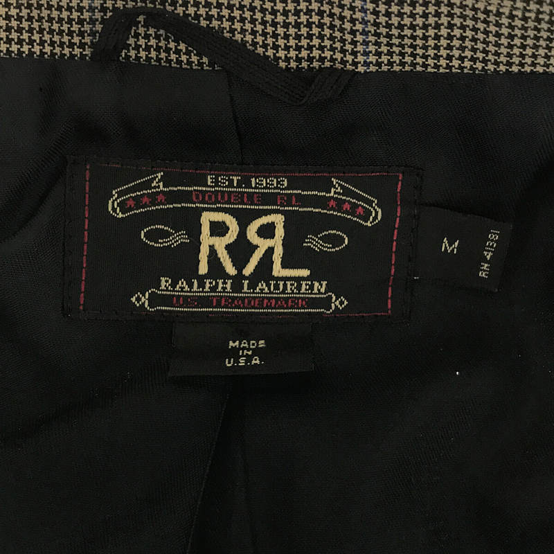 RRL / ダブルアールエル 90s USA製 千鳥格子 ダブルブレスト ジャケット