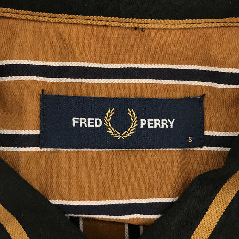 FRED PERRY / フレッドペリー オープンカラー クレイジーパターン ストライプ シャツ