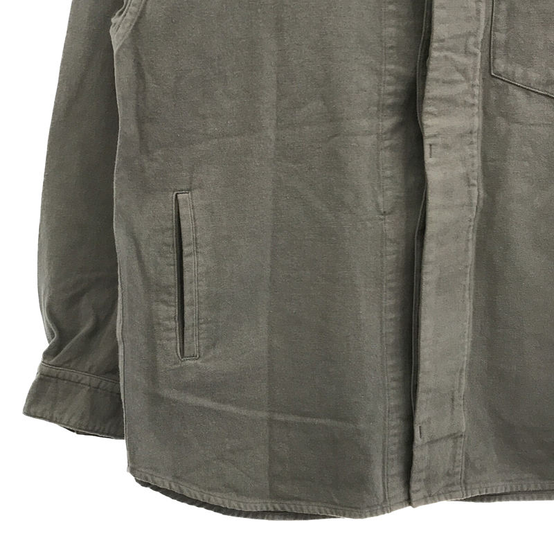 ゴーシュ / ゴーシュ コットン ノーカラー シャツ ジャケット