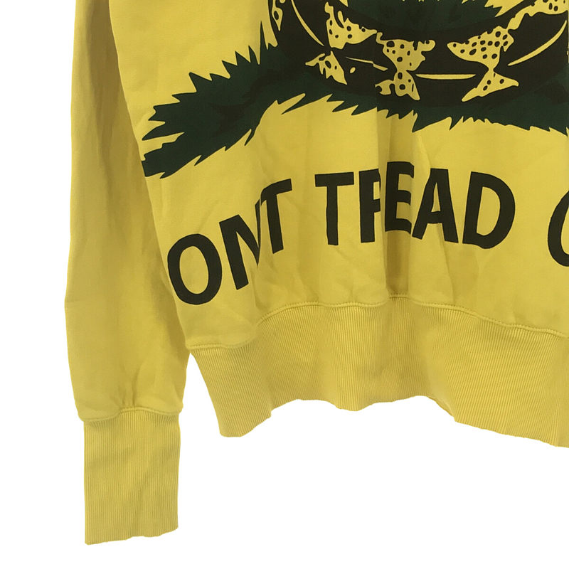 VETEMENTS / ヴェトモン DON’T TREAD ON ME ガズデンフラッグ コットン プリント プルオーバー パーカー