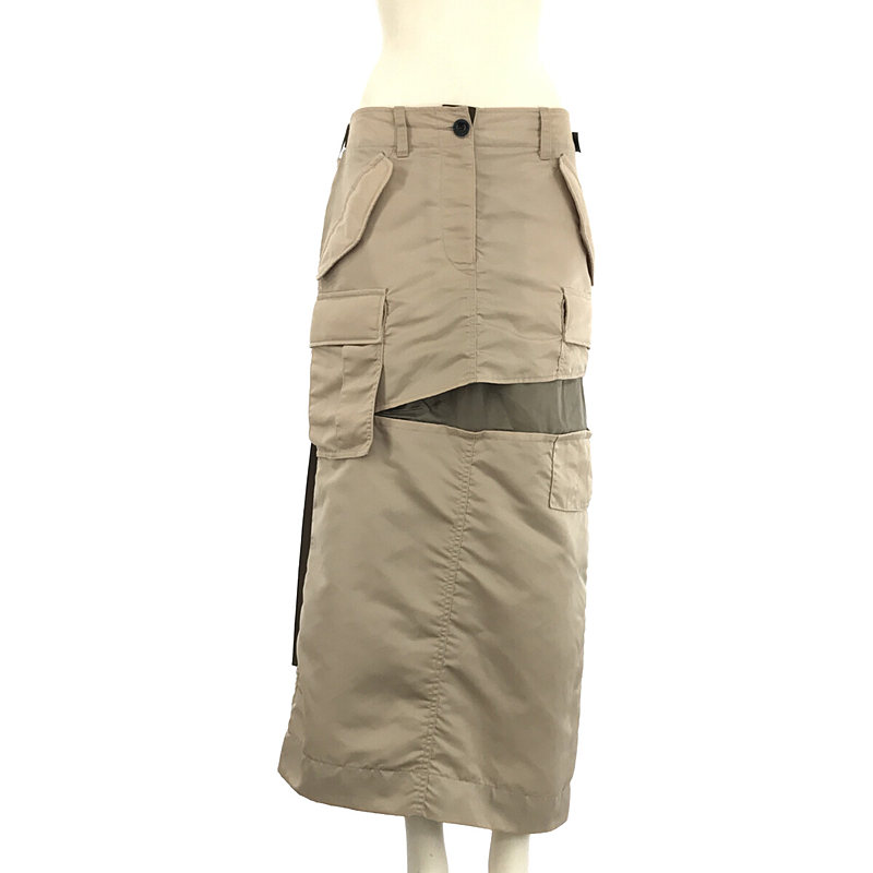 Nylon Twill Skirt ナイロン ツイル ミックス スカート