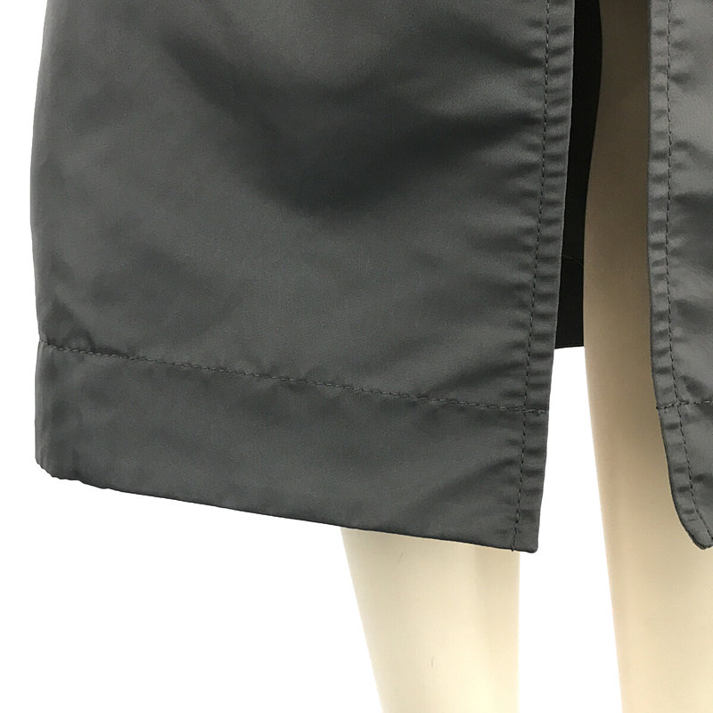 Nylon Twill Mix Skirt MA-1 ディテール ナイロン ツイル ミックス