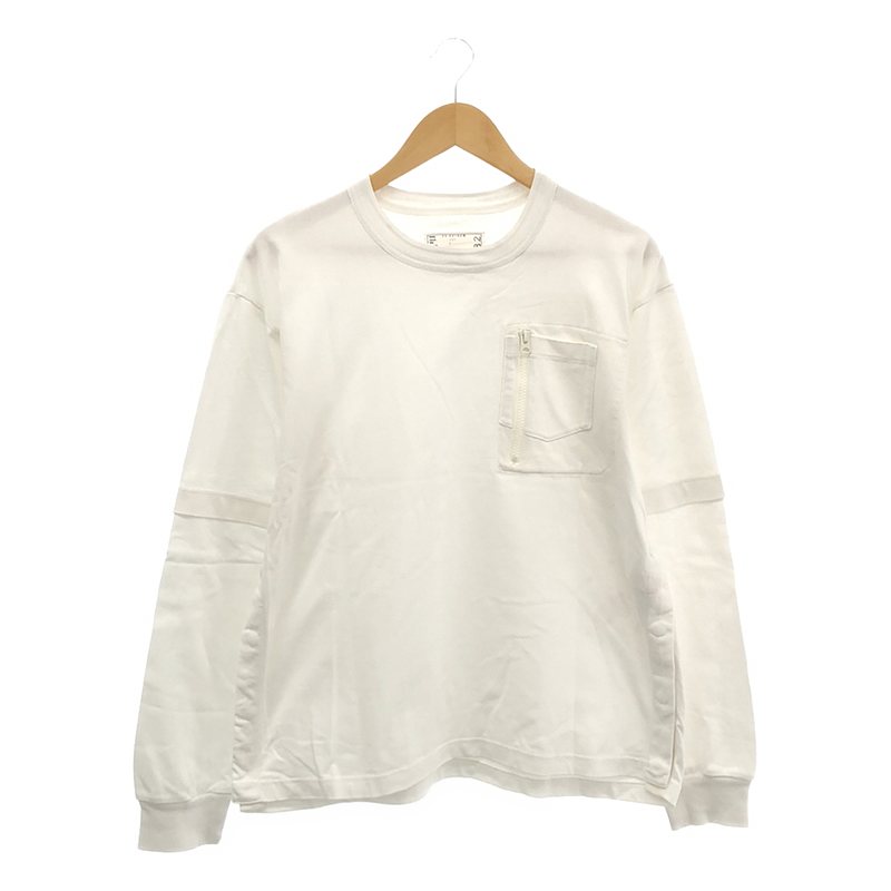 Cotton Jersey L/S T-Shirt / サイドスリット レイヤードスリーブ カットソー