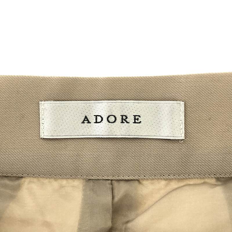 ADORE / アドーア パネル切替 2トーン ウールトップ ストレッチパンツ