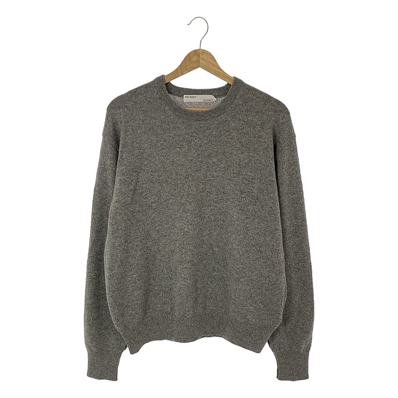 Cashmere C/N Poncho Knit グレー