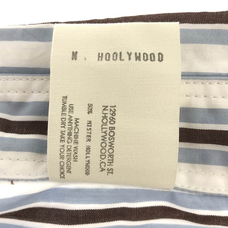 N.HOOLYWOOD / エヌハリウッド L/S SHIRT pieces / 再構築 ストライプ オーバーシャツ