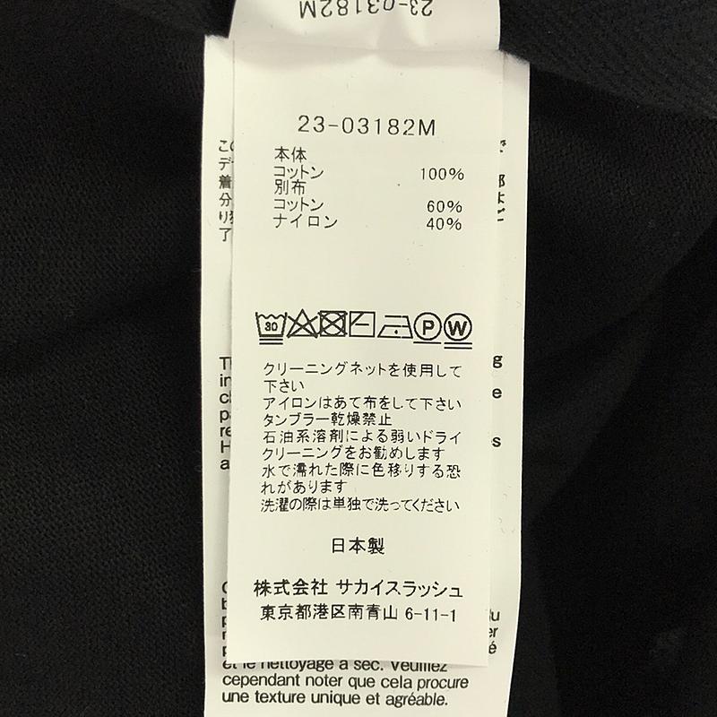 sacai / サカイ Cotton Jersey L/S T-Shirt / サイドスリット レイヤードスリーブ カットソー